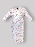 ست بیمارستانی طرح بانی سایز 1 (روبدوشامبر - دورپیچ و کلاه با هدبند مادر) - Image 7