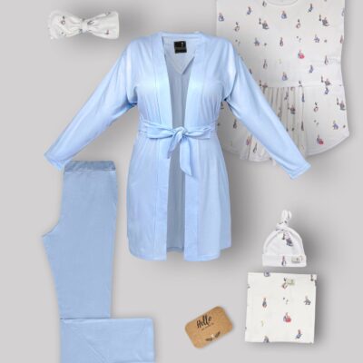 ست 6 تکه شیردهی طرح پیتر ربیت با دورپیچ و کلاه