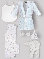 ست 6 تکه بیمارستانی طرح پیتر ربیت با سرهمی و کلاه