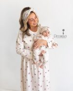 ست پیراهن شیردهی طرح پروانه