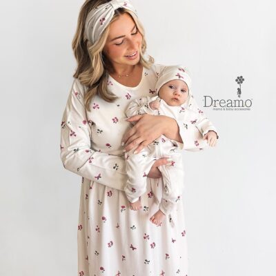 ست پیراهن شیردهی طرح پروانه