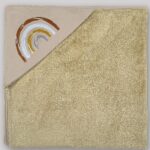 پتو دورپیچ دولایه نوزاد (پشت تدی) کلاه دار طرح بنت | برند دریمو