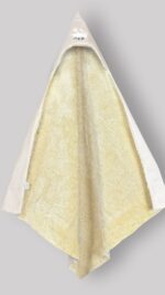 پتو دورپیچ دولایه نوزاد (پشت تدی) کلاه دار طرح تدی | برند دریمو