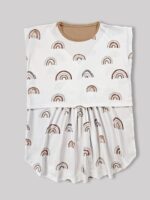 بلوز شیردهی مادر طرح بنت - سایز2 - تمام پنبه ارگانیک ضد حساسیت|برند دریمو