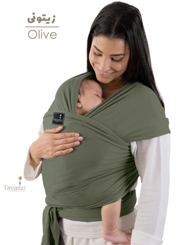 آغوشی پارچه‌ای زیتونی مدل استاندارد