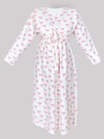 پیراهن راحتی با قابلیت شیردهی آسان (بدون هدبند/ تل) پنبه ارگانیک طرح پاپیون(Papillon) | برند دریمو - Image 4