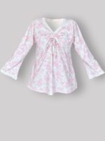 ست بلوز و شلوار کژوال (بدون هدبند/ تل) پنبه ارگانیک طرح فلورا (Flora) | برند دریمو - Image 5