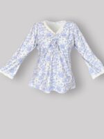 ست بلوز و شلوار کژوال (بدون هدبند/ تل) پنبه ارگانیک طرح ویولا (Viola) | برند دریمو - Image 5