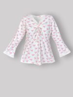 ست بلوز و شلوار کژوال بارداری / راحتی (بدون هدبند/ تل) پنبه ارگانیک طرح پاپیون(Papillon) | برند دریمو - Image 5