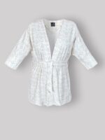 ست 3 تکه راحتی / بیمارستانی (بدون هدبند/ تل) پنبهٔ ارگانیک طرح اسکارلت (Scarlet) | برند دریمو - Image 8