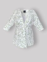 ست 3 تکه راحتی / بیمارستانی (بدون هدبند/ تل) پنبهٔ ارگانیک طرح هربا(Herba) | برند دریمو - Image 8