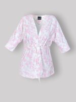 ست 3 تکه راحتی / بیمارستانی (بدون هدبند/ تل) پنبهٔ ارگانیک طرح فلورا (Flora) | برند دریمو - Image 8