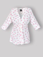 ست 3 تکه راحتی / بیمارستانی (بدون هدبند/ تل) پنبهٔ ارگانیک طرح پاپیون(Papillon) | برند دریمو - Image 8