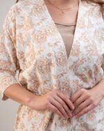 ست 3 تکه راحتی / بیمارستانی (بدون هدبند/ تل) پنبهٔ ارگانیک طرح آمبر(Amber) | برند دریمو - Image 3