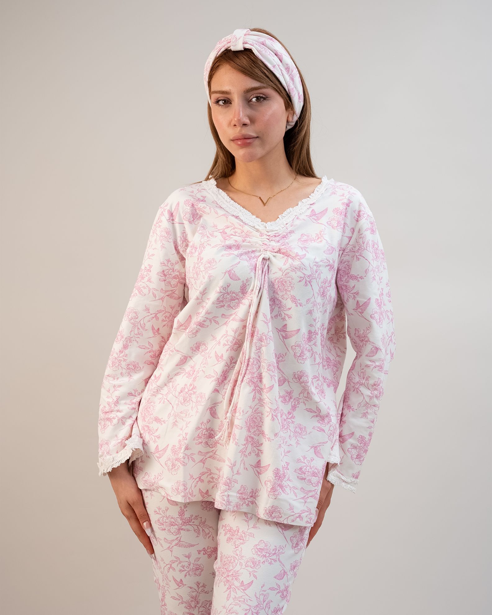 ست بلوز و شلوار کژوال (بدون هدبند/ تل) پنبه ارگانیک طرح فلورا (Flora) | برند دریمو ست بلوز و شلوار کژوال (بدون هدبند/ تل) پنبه ارگانیک طرح فلورا (Flora) | برند دریمو