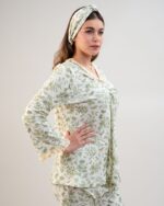 ست بلوز و شلوار کژوال بارداری / راحتی (بدون هدبند/ تل) پنبه ارگانیک طرح هربا (Herba) | برند دریمو - Image 2