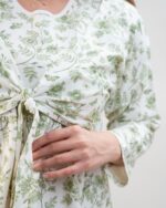 پیراهن راحتی با قابلیت شیردهی آسان (بدون هدبند/ تل) پنبه ارگانیک طرح هربا (Herba) | برند دریمو - Image 4