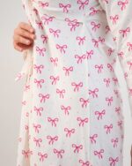 پیراهن راحتی با قابلیت شیردهی آسان (بدون هدبند/ تل) پنبه ارگانیک طرح پاپیون(Papillon) | برند دریمو - Image 5