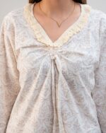 ست بلوز و شلوار کژوال (بدون هدبند/ تل) پنبه ارگانیک طرح اسکارلت (Scarlet) | برند دریمو - Image 3