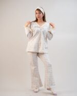 ست بلوز و شلوار کژوال (بدون هدبند/ تل) پنبه ارگانیک طرح اسکارلت (Scarlet) | برند دریمو - Image 2