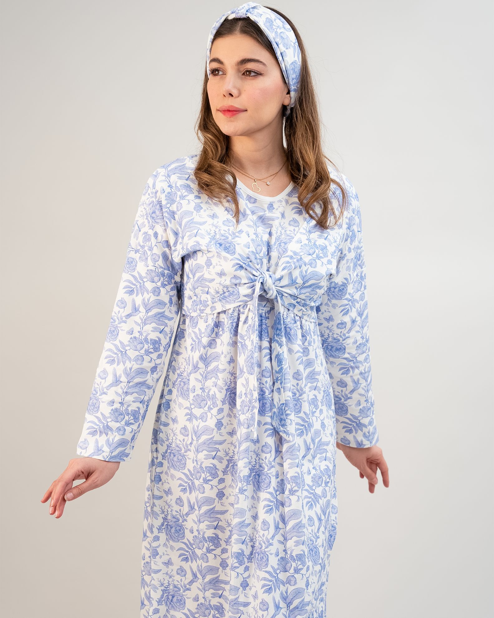 پیراهن راحتی با قابلیت شیردهی آسان (بدون هدبند/ تل) پنبه ارگانیک طرح ویولا(Viola) | برند دریمو پیراهن راحتی با قابلیت شیردهی آسان (بدون هدبند/ تل) پنبه ارگانیک طرح ویولا(Viola) | برند دریمو