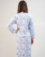 پیراهن راحتی با قابلیت شیردهی آسان (بدون هدبند/ تل) پنبه ارگانیک طرح ویولا (Viola) | برند دریمو - Image 4