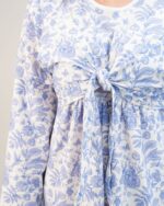 پیراهن راحتی با قابلیت شیردهی آسان (بدون هدبند/ تل) پنبه ارگانیک طرح ویولا (Viola) | برند دریمو - Image 5