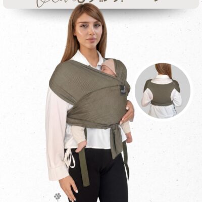 آغوشی پارچه ای تابستانی | مدل Easy fit | پارچه Z Plus | رنگ زیتونی | برند دریمو